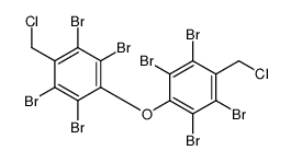 1,2,4,5-tetrabromo-3-(chloromethyl)-6-[2,3,5,6-tetrabromo-4-(chloromethyl)phenoxy]benzene Structure