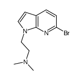 2-(6-Bromo-1H-pyrrolo[2,3-b]pyridin-1-yl)-N,N-dimethylethanamine Structure