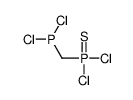 dichloro-(dichlorophosphanylmethyl)-sulfanylidene-λ5-phosphane结构式