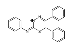 N,5,6-triphenyl-6H-1,3,4-thiadiazin-2-amine结构式