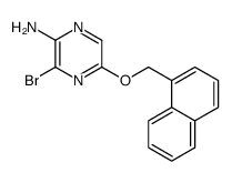 3-bromo-5-(naphthalen-1-ylmethoxy)pyrazin-2-amine结构式