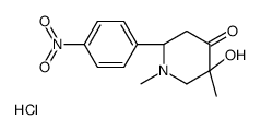 (2S,5R)-5-hydroxy-1,5-dimethyl-2-(4-nitrophenyl)piperidin-4-one,hydrochloride Structure