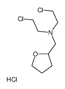 bis(2-chloroethyl)-(oxolan-2-ylmethyl)azanium,chloride Structure