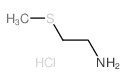 2-(硫代甲基)乙胺盐酸盐结构式