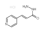 2-Propenoic acid,3-(4-pyridinyl)-, hydrazide, hydrochloride (1:1)结构式