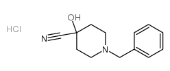 1-BENZYL-4-CYANO-4-HYDROXYPIPERIDINE HYDROCHLORIDE 98 structure