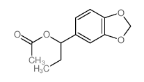 1,3-Benzodioxole-5-methanol, .alpha.-ethyl-, acetate structure