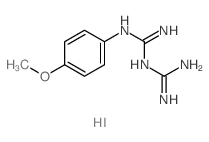 [amino-(4-methoxyphenyl)azaniumylidene-methyl]-(diaminomethylidene)azanium diiodide structure