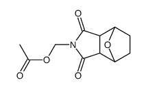 N-Hydroxymethyl-7-oxabicyclo[2.2.1]heptane-2,3-dicarbimide acetate Structure