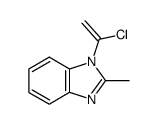 1H-Benzimidazole,1-(1-chloroethenyl)-2-methyl-(9CI) structure