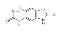 (6-chloro-2-oxo-3H-benzooxazol-5-yl)urea结构式