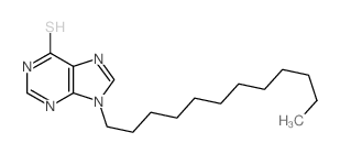 9-dodecyl-3H-purine-6-thione结构式