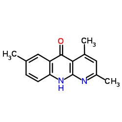 2,4,7-TRIMETHYLBENZO[B]-1,8-NAPHTHYRIDIN-5(10H)-ONE结构式