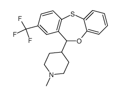 8-Trifluoromethyl-6-(1-methyl-4-piperidyl)-6H-dibenz[b,e]-1,4-oxathiepin Structure