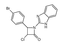 1-(1H-benzimidazol-2-yl)-4-(4-bromophenyl)-3-chloroazetidin-2-one Structure