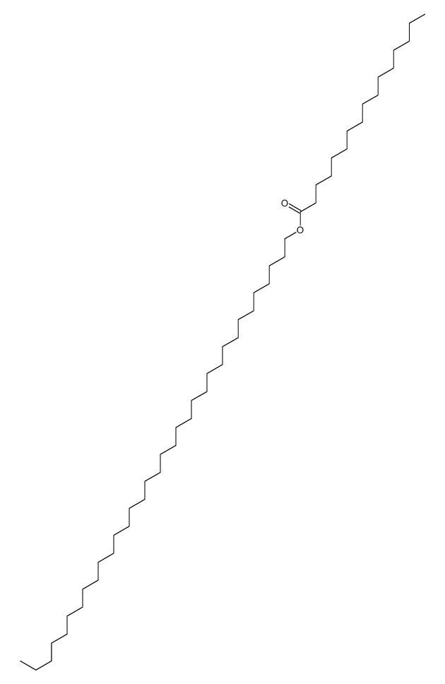 tetratriacontyl hexadecanoate Structure