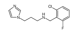 N-(2-CHLORO-6-FLUOROBENZYL)-N-[3-(1H-IMIDAZOL-1-YL)PROPYL]AMINE Structure