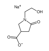 sodium 1-(2-hydroxyethyl)-5-oxopyrrolidine-3-carboxylate structure