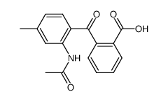 2-(2-acetylamino-4-methyl-benzoyl)-benzoic acid Structure