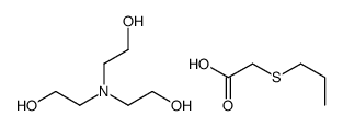 2-[bis(2-hydroxyethyl)amino]ethanol,2-propylsulfanylacetic acid结构式