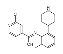 2-chloro-N-(2-methyl-6-piperidin-4-ylphenyl)pyridine-4-carboxamide Structure