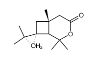 3,3,5,5,9-pentamethyl-2,6-dioxa-7-oxobicyclo(4.2.0)octylspiro(2.7)decane结构式