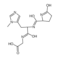 2-[[(2S)-3-(3-methylimidazol-4-yl)-2-[[(2S)-5-oxopyrrolidine-2-carbonyl]amino]propanoyl]amino]acetic acid picture