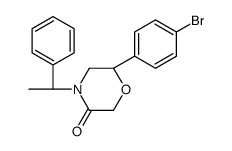 (6S)-6-(4-bromophenyl)-4-[(1R)-1-phenylethyl]morpholin-3-one结构式