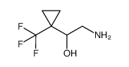 2-amino-1-[1-(trifluoromethyl)cyclopropyl]ethanol结构式