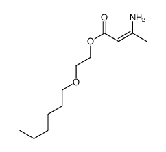 2-hexoxyethyl 3-aminobut-2-enoate Structure