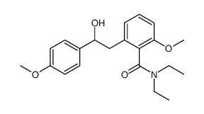 N,N-Diethyl-2-[2-hydroxy-2-(4-methoxy-phenyl)-ethyl]-6-methoxy-benzamide Structure