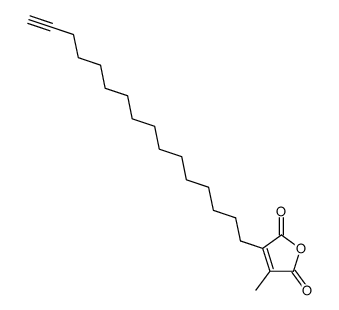 2-hexadec-(15-yne)yl-3-methylmaleic anhydride结构式