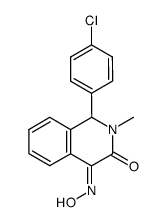 1-(4-Chloro-phenyl)-2-methyl-1,2-dihydro-isoquinoline-3,4-dione 4-oxime Structure