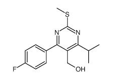 4-(4-Fluorophenyl)-5-hydroxymethyl-6-isopropyl-2-methylthiopyrimidine结构式