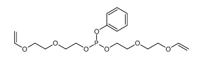 bis[2-(2-ethenoxyethoxy)ethyl] phenyl phosphite Structure