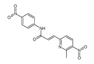 3-(6-methyl-5-nitropyridin-2-yl)-N-(4-nitrophenyl)prop-2-enamide结构式