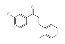 3'-FLUORO-3-(2-METHYLPHENYL)PROPIOPHENONE结构式