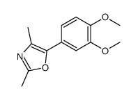 5-(3,4-dimethoxyphenyl)-2,4-dimethyl-1,3-oxazole结构式