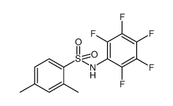 2,4-dimethyl-N-(perfluorophenyl)benzenesulfonamide Structure