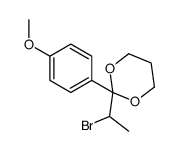 2-(1-bromoethyl)-2-(4-methoxyphenyl)-1,3-dioxane Structure