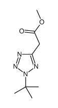 methyl 2-(2-tert-butyltetrazol-5-yl)acetate Structure