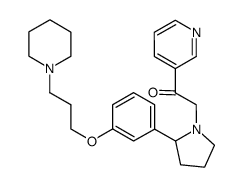 2-{2-[3-(3-Piperidin-1-yl-Propoxy)-phenyl]-pyrrolidin-1-yl}-1-pyridin-3-yl-ethanone结构式