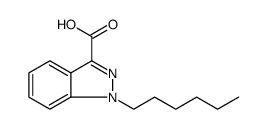 1H-Indazole-3-carboxylic acid, 1-hexyl Structure