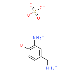 [(3-ammonio-4-hydroxyphenyl)methyl]ammonium sulphate结构式