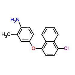 4-[(4-Chloro-1-naphthyl)oxy]-2-methylaniline Structure