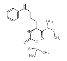 boc-trp-n(och3)ch3 Structure