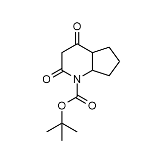 tert-Butyl 2,4-dioxooctahydro-1H-cyclopenta[b]pyridine-1-carboxylate structure