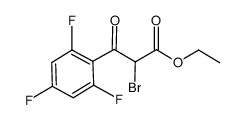 2-bromo-3-oxo-3-(2,4,6-trifluorophenyl)propionic acid ethyl ester结构式