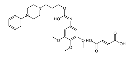 (Z)-but-2-enedioic acid,3-(4-phenylpiperazin-1-yl)propyl N-(3,4,5-trimethoxyphenyl)carbamate Structure