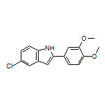5-Chloro-2-(3,4-dimethoxyphenyl)-1H-indole Structure